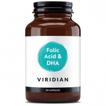 Viridian Folic Acid with DHA 90 Capsules