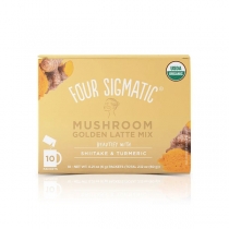 Four Sigmatic Mushroom Golden Latte Mix Beautify with Shiitake & Turmeric 10 Packets