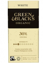 Green & Blacks Organic White Chocolate 30% Cocoa (90g)