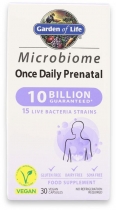 Garden of Life Microbiome Once Daily Prenatal 30 Vegan Capsules