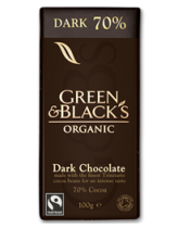 Green & Blacks Dark 70%