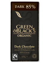 Green & Blacks Dark 85%