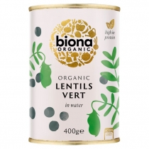 Biona Organic Canned Lentils Vert in Water 400g