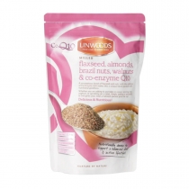 Linwood Milled Flaxseed, Almonds, Brazil Nuts, Waltnuts & Co-Enzyme Q10 360g