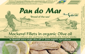 Pan Do Mar Mackerel Fillets in Organic Olive Oil 120g
