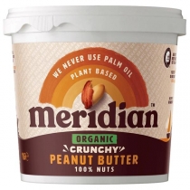 Meridian Organic Crunchy Peanut Butter No Added Salt (1kg)