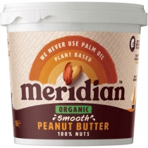 Meridian Organic Smooth Peanut Butter No Salt 1kg