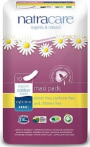 Natracare Organic Cotton 10 Night Time Maxi Pads