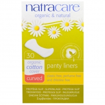 Natracare Panty Liners Organic Cotton Cover Curved 30 Liners