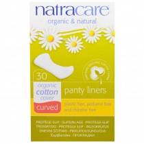 Natracare Panty Liners Organic Cotton Cover Curved 30 Liners