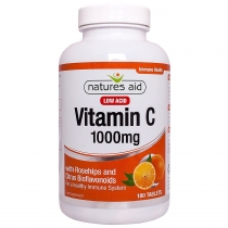 Natures Aid Vitamin C Low Acid 1000mg 180 Tablets