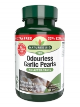Natures Aid Odourless Garlic Pearls 120 Softgels