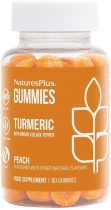 Natures Plus Gummies Turmeric with Ginger & Black Pepper Peach Flavoured 60 Gummies