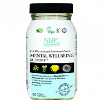 NHP Mental Wellbeing Support 90 Vegan Capsules.
