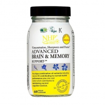 NHP Advanced Brain & Memory Support 60 Vegan Caps