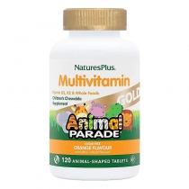 Natures Plus Source of Life Animal Parade Gold Orange Flavoured 120 Chewable