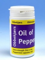 Obbekjaers Peppermint Oil (Extra-Strength) 60 Capsules