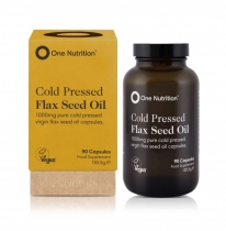 One Nutrition Cold Pressed Flax Seed Oil 90 Capsules