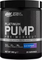 Optimum Nutrition Platinum Pump Pre-Workout Blue Raspberry Flavour 380g