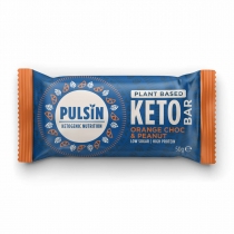 Pulsin Plant Based Keto Orange Choc & Peanut Bar 50g