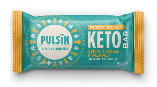 Pulsin Keto Choc Fudge & Peanut Bar 50g