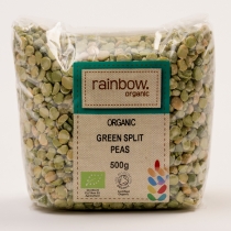 Rainbow Organic Green Split Peas 500g