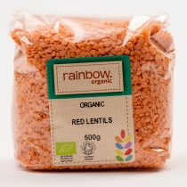 Rainbow Organic Red Lentils 500g