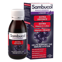Sambucol Black Elderberry Liquid Extra Vitamin C & Zinc 120ml