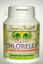 Sara's Choice Organic Chlorella (100 Tablets)