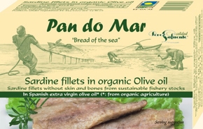 Pan Do Mar Sardine Fillets in Organic Olive Oil 120g