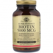 Solgar Biotin 5000MG (100 Vegetable Capsules)