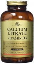 Solgar Calcium Citrate Vitamin D3 (240 Tablets)