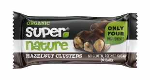 Super Nature Organic Chocolate Hazelnut Clusters 34g