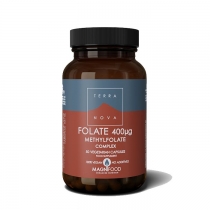 Terranova Folate 400ug Methylfolate Complex 50 Vegetarian Capsules