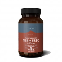 Terranova Fresh Freeze Dried Turmeric 350mg 50 Vegetarian Capsules