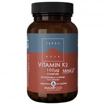Terranova Vitamin K2 100ug Complex 50 Vegetarian Capsules