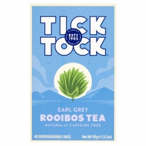 Tick Tock Earl Grey Rooibos Tea 40 Biodegradable Bags