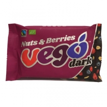 Vego Dark Chocolate Nuts & Berries Bar 85g