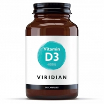 Viridian Vitamin D3 400iu  90 Capsules