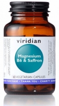 Viridian Magnesium B6 & Saffron 60 Vegetarian Capsules