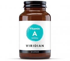 Viridian Vitamin A 5000IU 60 Capsules
