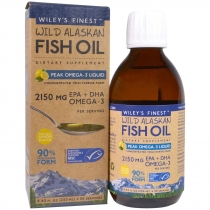 Wiley's Finest Wild Alaskan Fish Oil Peak Omega-3 Liquid 250ml