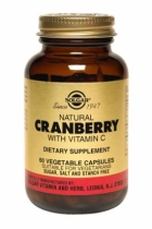 Natural Cranberry with Vitamin C Vegetable Capsules