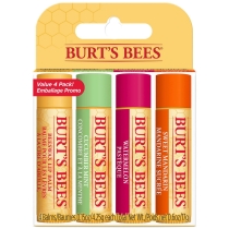 Burt's Bees 4 Pack Moisturising Lip Balm