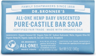Dr. Bronner's Pure Castile Bar Soap Baby-Mild 140g