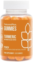 Natures Plus Gummies Turmeric with Ginger & Black Pepper Peach Flavoured 60 Gummies