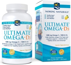 Nordic Naturals Ultimate Omega-D3 120 Softgels