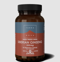 Terranova Siberian Ginseng 500mg 50 Vegetarian Capsules