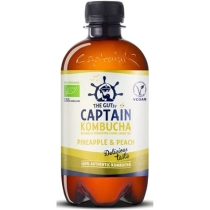 The Gutsy Captain Kombucha Pineapple & Peach Green Tea 400ml