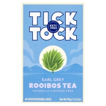 Tick Tock Earl Grey Rooibos Tea 40 Biodegradable Bags